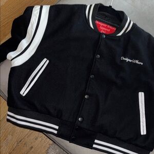 Black and White Varsity Jacket